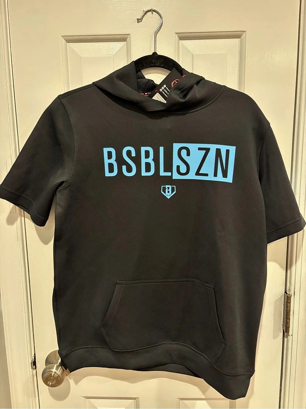 BSBL SZN Youth Short Sleeve Hoodie V3 Black Light Hub Short Sleeve Hoodie